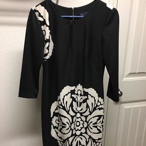 FINAL Stunning Women’s Navy and White Dress Size 4